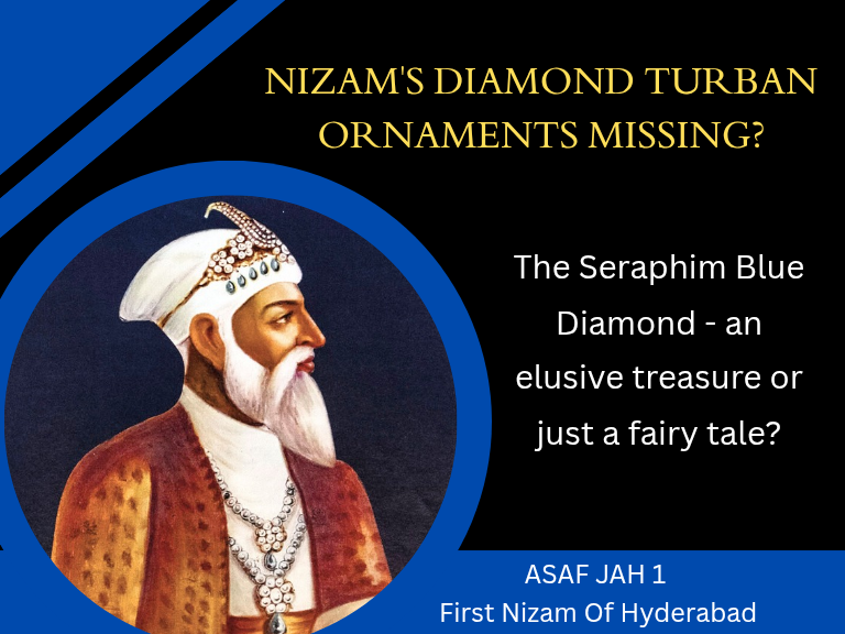 THE NIZAMS TURBAN ORNAMENTS, DIAMOND ORNAMENTS MISSING?