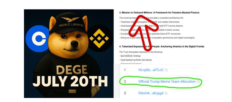 Binance and Coinbase Team Insiders Are Buying $DEGE — Preparing for a July 20th Mega Pump